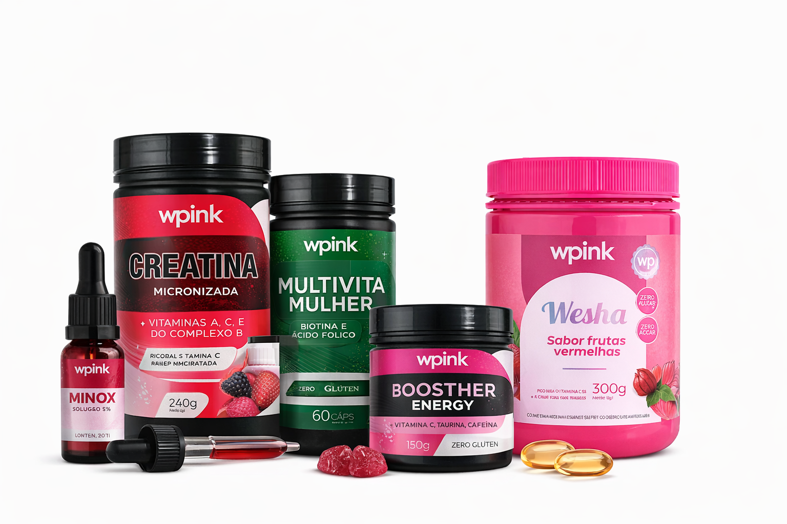 Kit Creatina + Booster + Multivita